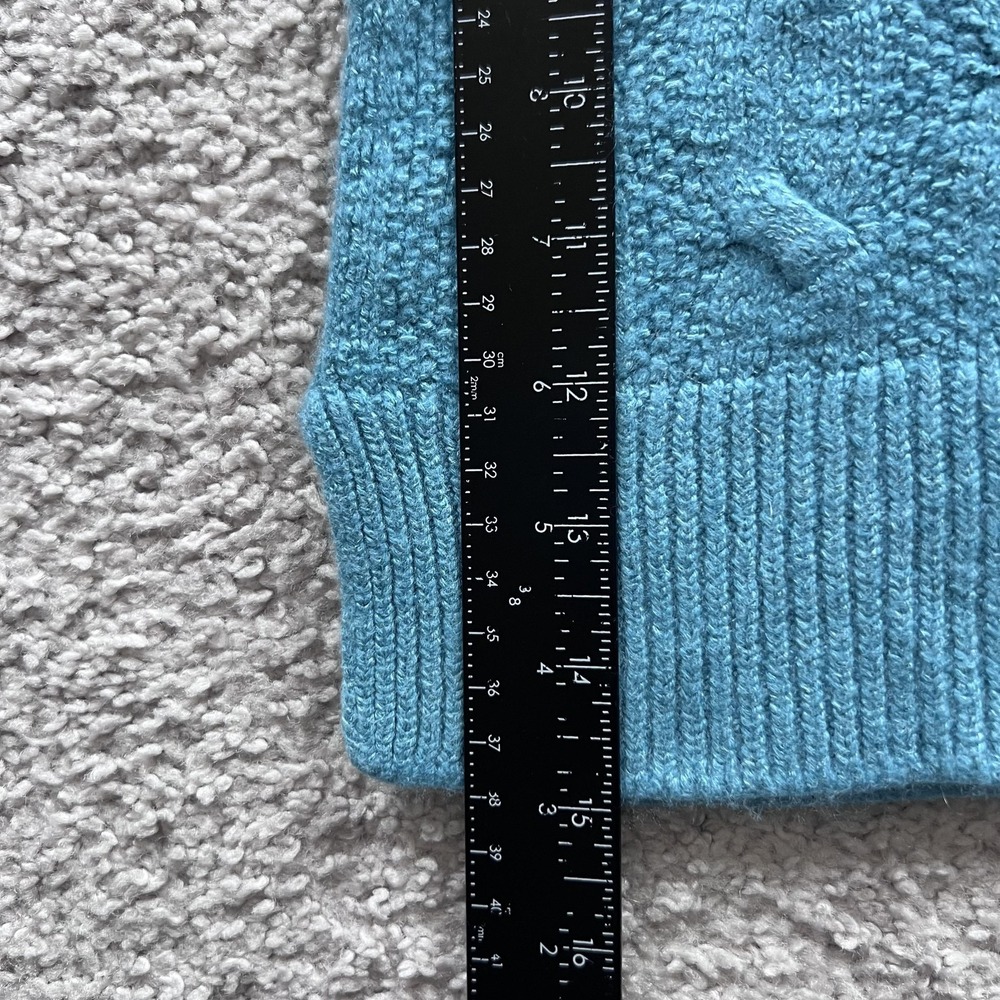 Loro Piana V-Neck Sweater Womens 38 Blue Cashmere Linen Silk‎ Knit *READ DESC* - Picture 14 of 16